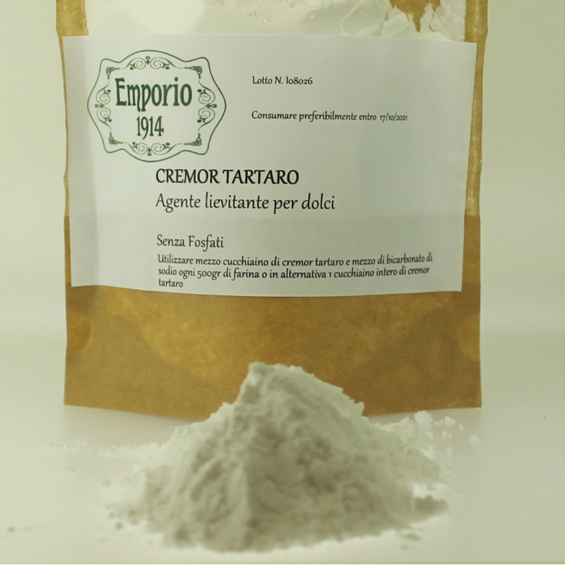 Cremor tartaro. Lievito naturale per dolci. 150gr