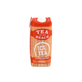 Peach iced tea, no sugar added. 500ml