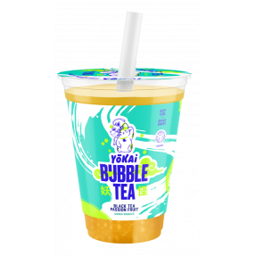 Bubble tea al passion fruit con bubbles al mango, 400ml