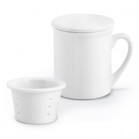 Porcelain infuser mug